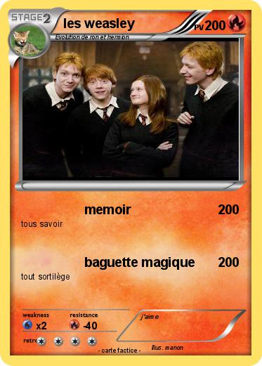 Pokemon les weasley