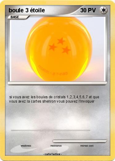 Pokemon boule 3 étoile