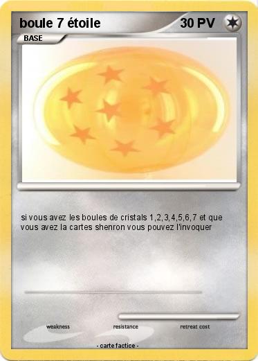 Pokemon boule 7 étoile