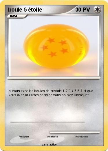 Pokemon boule 5 étoile