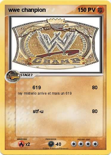 Pokemon wwe chanpion
