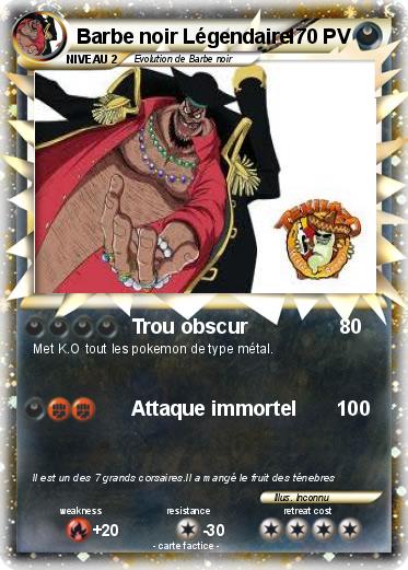 Pokemon Barbe noir Légendaire