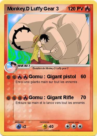 Pokemon Monkey.D Luffy Gear 3