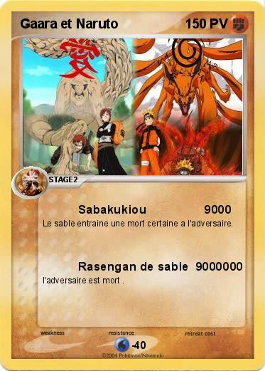 Pokemon Gaara et Naruto