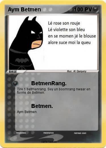 Pokemon Aym Betmen