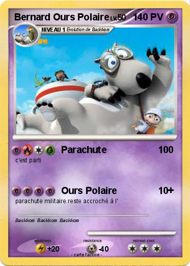 Pokemon Bernard Ours Polaire