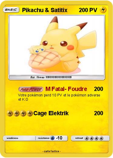Pokemon Pikachu & Satitix