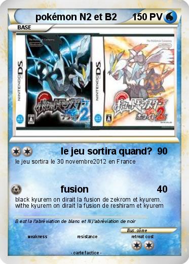Pokemon pokémon N2 et B2