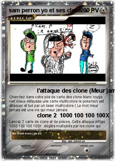 Pokemon sam perron yo et ses clone