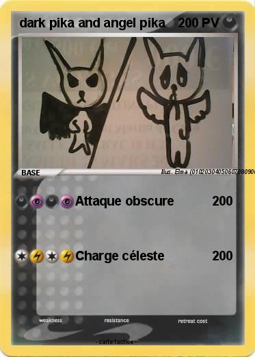 Pokemon dark pika and angel pika