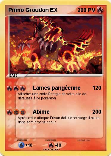 Pokemon Primo Groudon EX