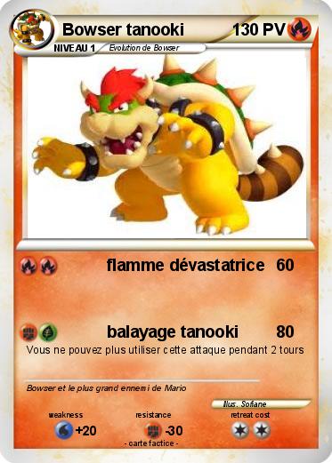Pokemon Bowser tanooki