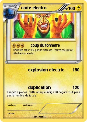 Pokemon carte electro