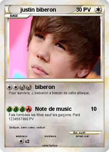 Pokemon justin biberon