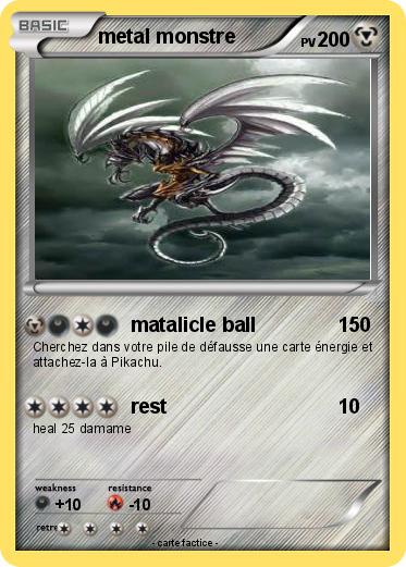 Pokemon metal monstre