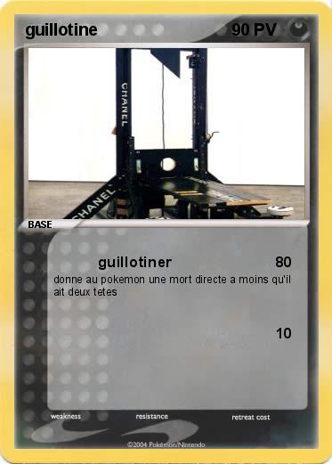 Pokemon guillotine