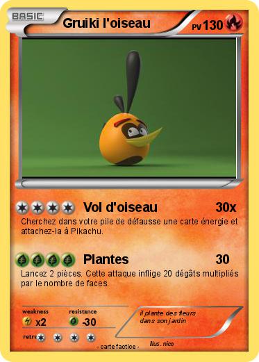Pokemon Gruiki l'oiseau