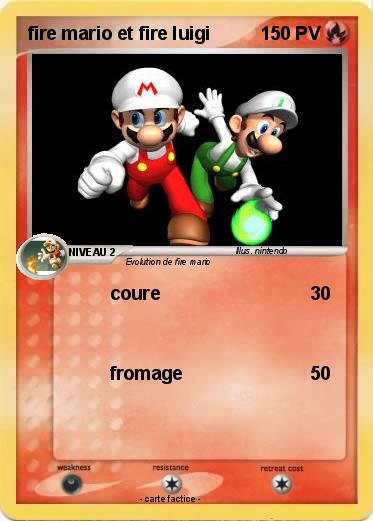 Pokemon fire mario et fire luigi
