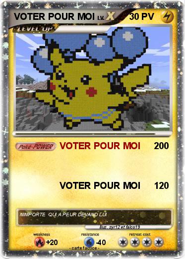 Pokemon VOTER POUR MOI