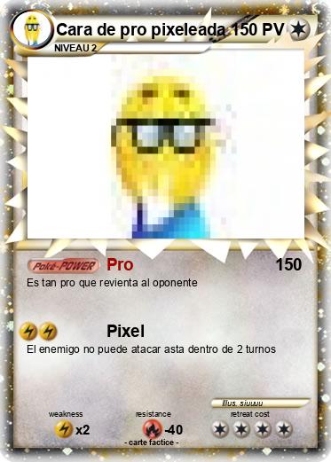 Pokemon Cara de pro pixeleada