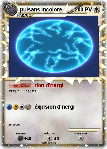 Pokemon puisans incolore