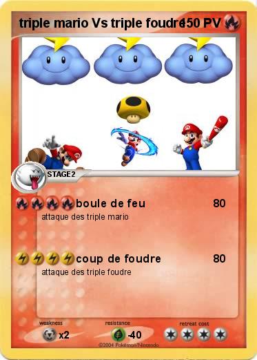 Pokemon triple mario Vs triple foudre