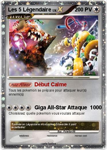 Pokemon Les 5 Légendaire