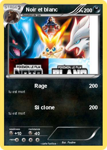 Pokemon Noir et blanc