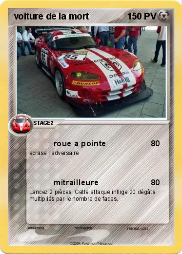 Pokemon voiture de la mort