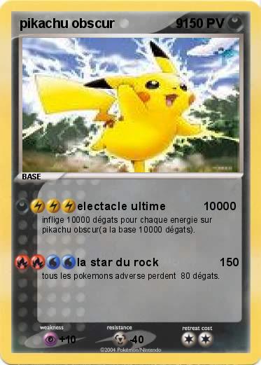 Pokemon pikachu obscur                 9   