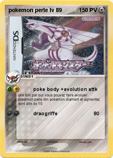 Pokemon pokemon perle lv 89