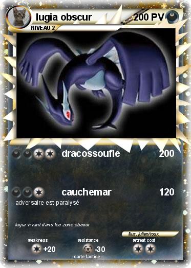 Pokemon lugia obscur