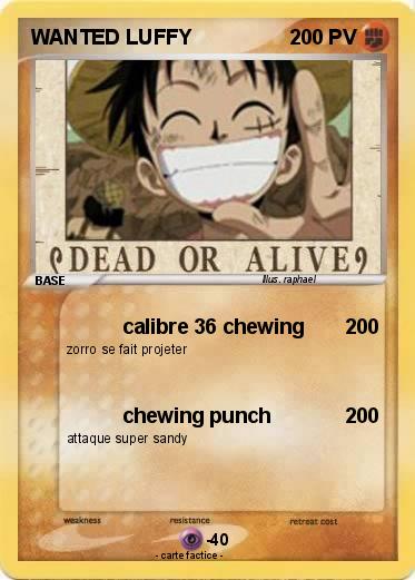 Pokemon WANTED LUFFY