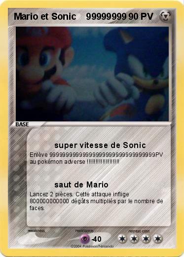 Pokemon Mario et Sonic    99999999 