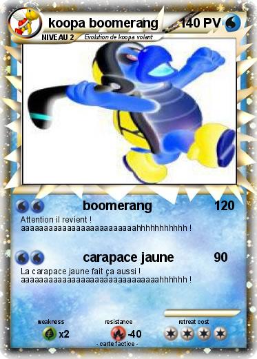 Pokemon koopa boomerang