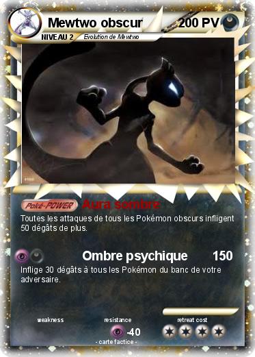 Pokemon Mewtwo obscur