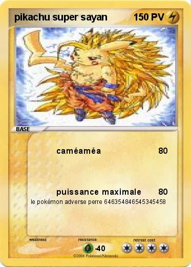 Pokemon pikachu super sayan