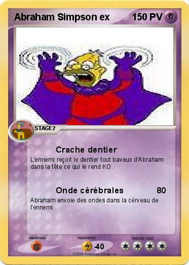 Pokemon Abraham Simpson ex