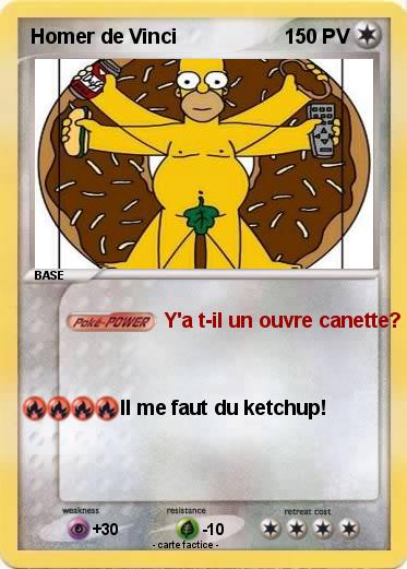 Pokemon Homer de Vinci
