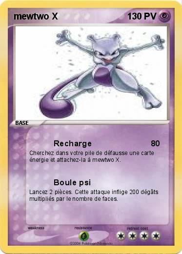 Pokemon mewtwo X