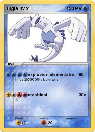 Pokemon lugia nv x