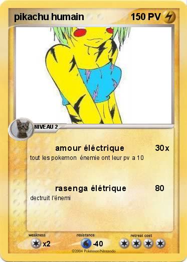 Pokemon pikachu humain