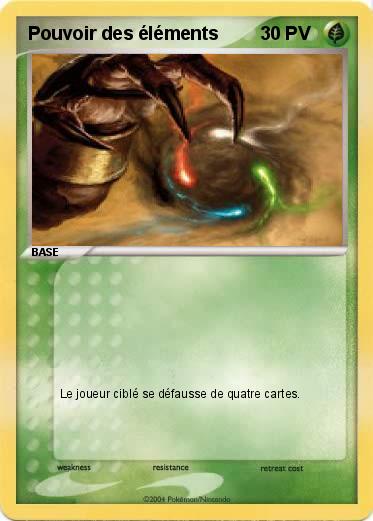 Pokemon Pouvoir des éléments