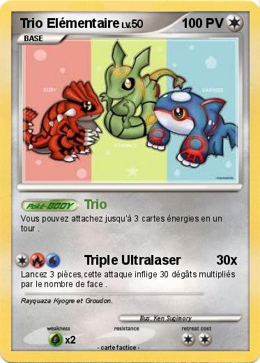 Pokemon Trio Elémentaire