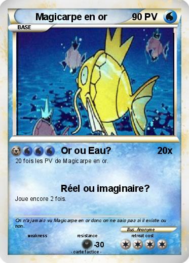 Pokemon Magicarpe en or