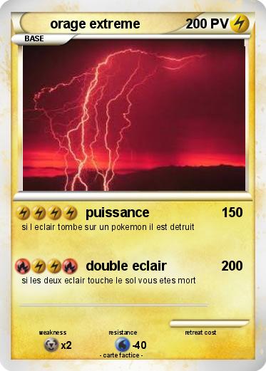 Pokemon orage extreme