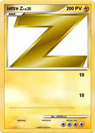 Pokemon lettre Z
