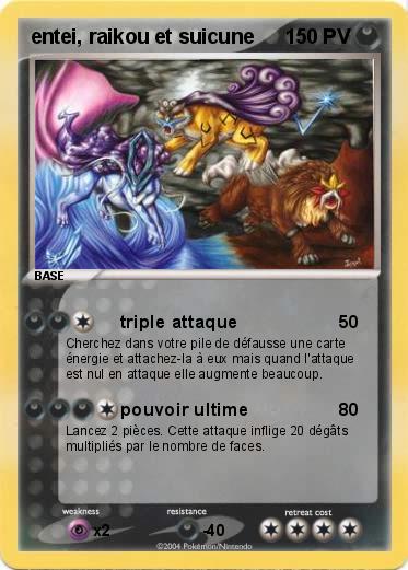 Pokemon entei, raikou et suicune