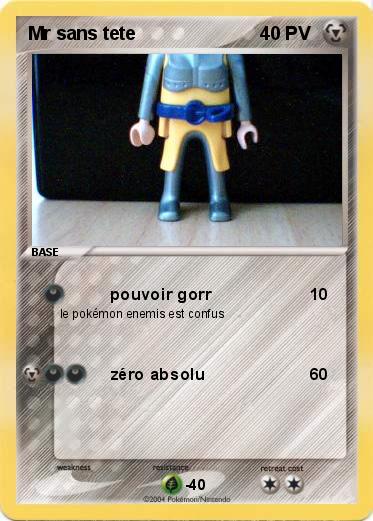Pokemon Mr sans tete