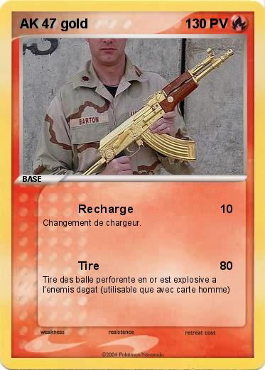 Pokemon AK 47 gold